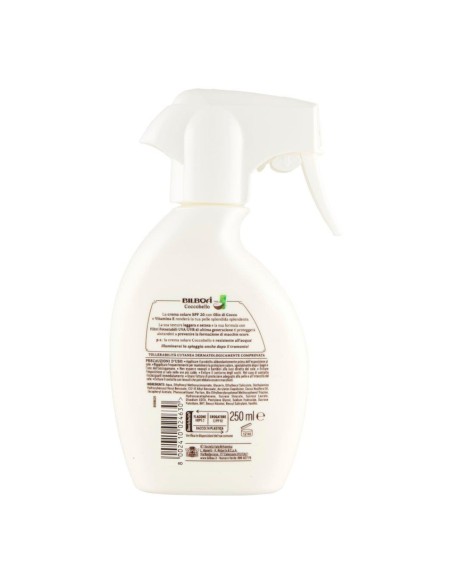 offerta Bilboa Coccobello Spray Protezione Solare SPF 20 Media con Olio di Cocco 250 ml