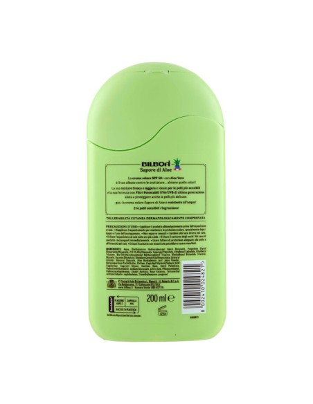 offerta Bilboa Sapore di Aloe Crema Solare SPF 50+ Protezione Molto Alta Aloe Vera Pelli Sensibili 200 ml