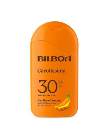 offerta Bilboa Carotissima Crema Solare SPF 30 Protezione Alta con Beta Carotene 200 ml