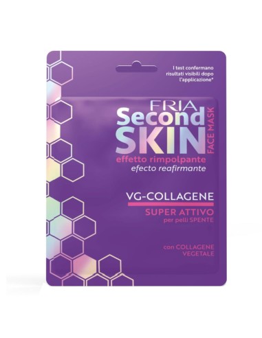 offerta Fria Second Skin Maschera Viso Effetto Rimpolpante VG Collagene Pelli Spente Monodose
