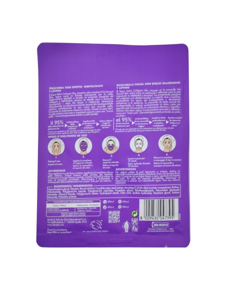 offerta Fria Second Skin Maschera Viso Effetto Rimpolpante VG Collagene Pelli Spente Monodose