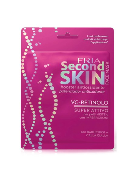 offerta Fria Second Skin Maschera Viso Antiossidante con VG Retinolo Pelli Miste Monodose