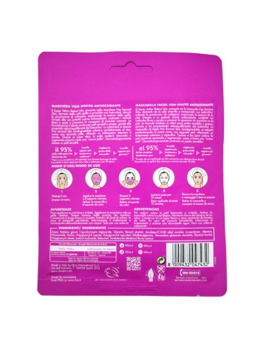 offerta Fria Second Skin Maschera Viso Antiossidante con VG Retinolo Pelli Miste Monodose