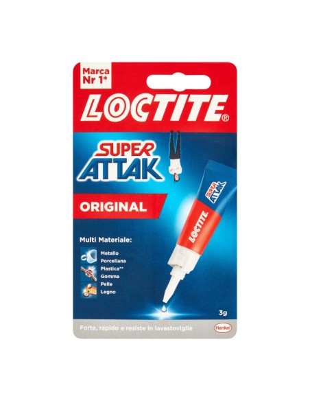 offerta Loctite Super Attak Original Colla Rapida e Multi Materiale 3 g