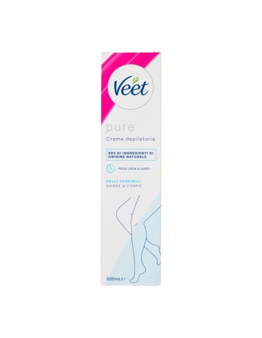 offerta Veet Pure Crema Depilatoria Gambe e Corpo Pelli Sensibili 200 ml