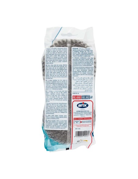 offerta Arix Splendelli Paglietta Metallica Resistente e Non Arrugginisce 2 Pz