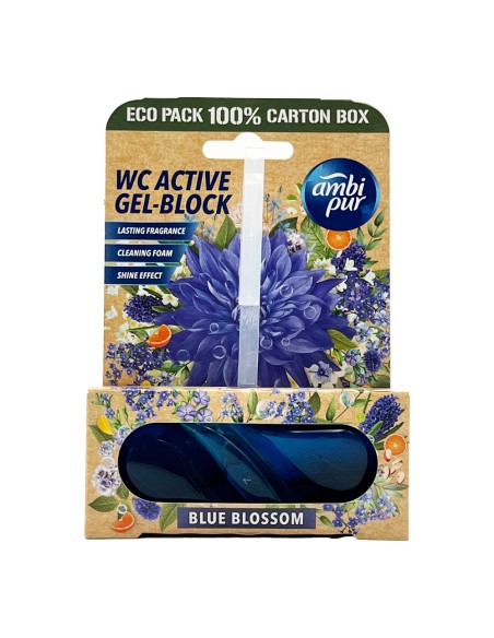offerta Ambi Pur Wc Active Gel-Block Tavoletta per Wc Fragranza Fiore Blu 45 g