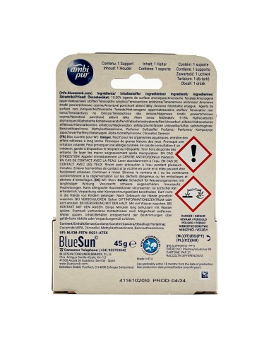 offerta Ambi Pur Wc Active Gel-Block Tavoletta per Wc Fragranza Fiore Blu 45 g