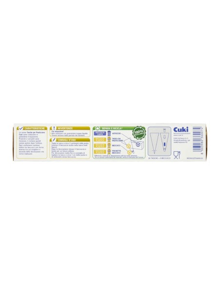 offerta Cuki Prepara Tasca per Pasticciere Monouso Pratica e Versatile 10 Pz