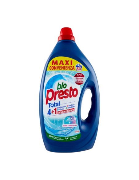 offerta Bio Presto Detersivo Liquido Lavatricer Igiene e Freschezza Tutto in 1 2250 ml