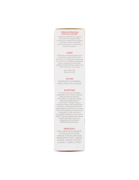 offerta Cera di Cupra Ricette di Bellezza Crema Rosa per Pelli Secche con Cera Vergine d'Api 75 ml