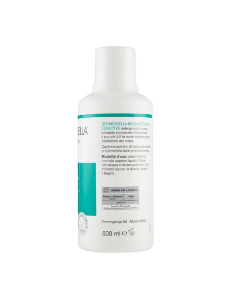 offerta Dermogella Sensitive Bagnodoccia pH 4,5 per Pelli Normali e Sensibili 500 ml