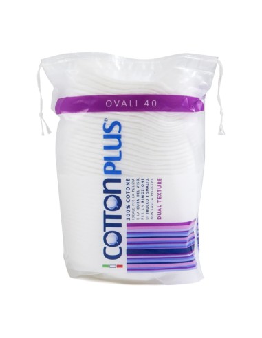 offerta Cotton Plus Dischetti Struccanti Ovali 100% Cotone Ipoallergenico 40 Pz