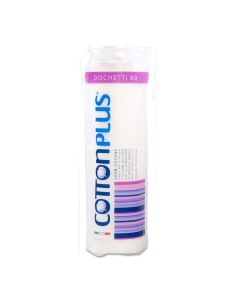Cotton Plus Dischetti Struccanti Tondi 100% Cotone Ipoallergenico 80 Pz