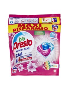 Bio Presto Power Caps Color Total 4+1 Fragranza Freschezza Floreale 54 Pz