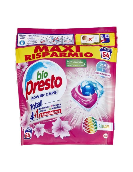 offerta Bio Presto Power Caps Color Total 4+1 Fragranza Freschezza Floreale 54 Pz