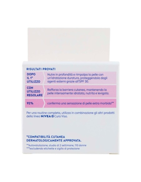 offerta Nivea Crema Giorno Nutriente SPF 30 Olio di Argan e Acido Ialuronico Pelle Secca 50 ml