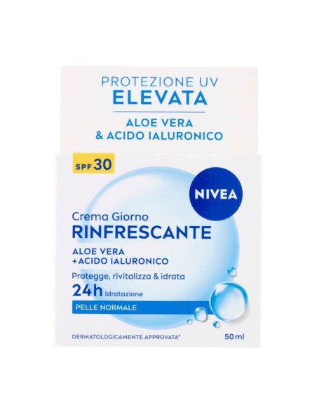 offerta Nivea Crema Giorno Rinfrescante SPF 30 Aloe Vera e Acido Ialuronico Pelle Normale 50 ml