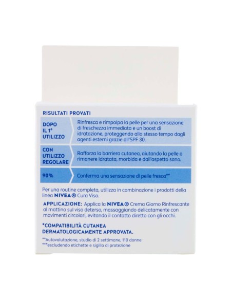 offerta Nivea Crema Giorno Rinfrescante SPF 30 Aloe Vera e Acido Ialuronico Pelle Normale 50 ml