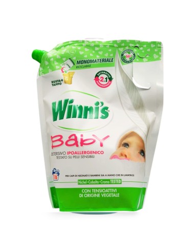 offerta Winni's Baby Ricarica Detersivo e Ammorbidente Ipoallergico a Mano e in Lavatrice 800 ml