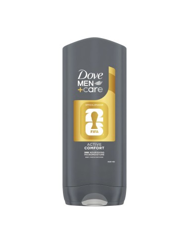 offerta Dove Men+Care Active Comfort Bagnodoccia Corpo Viso e Capelli Edizione Fifa 400 ml