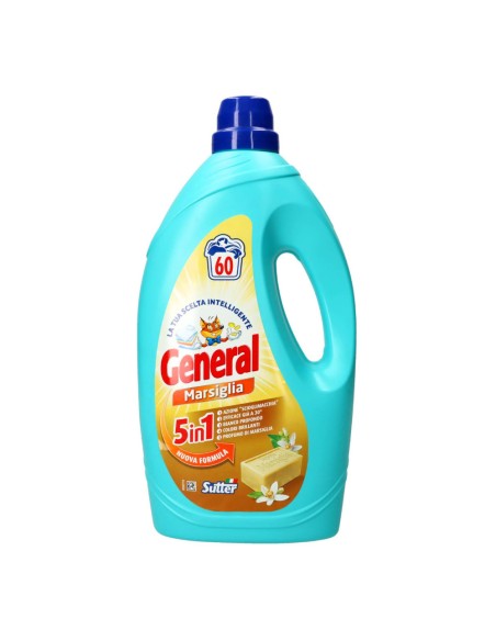 offerta General Detersivo Liquido Lavatrice Profumo di Marsiglia 2,40 L