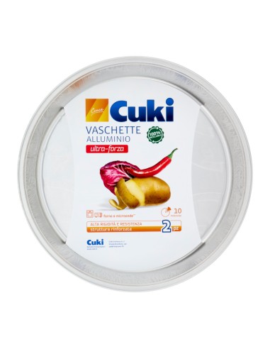 offerta Cuki Cuoce Vaschette Alluminio Tonde Speciale Trama Doppia Forza 2 Pz