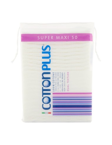 offerta Cotton Plus Super Maxi Quadrotti Struccanti 100% Cotone 50 Pz