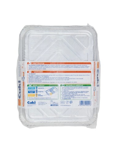 offerta Cuci Cuoce Vaschette in Alluminio Doppia Forza 4 Porzioni 4 Pz