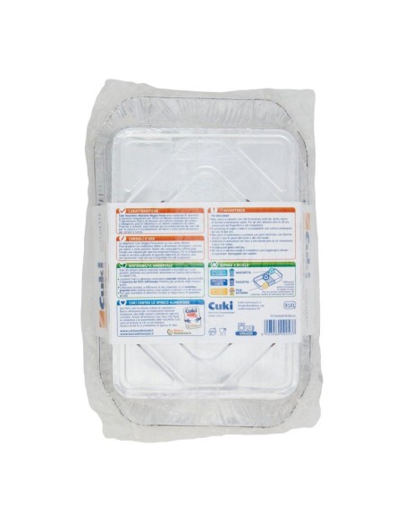 offerta Cuci Cuoce Vaschette in Alluminio Doppia Forza 6 Porzioni 2 Pz