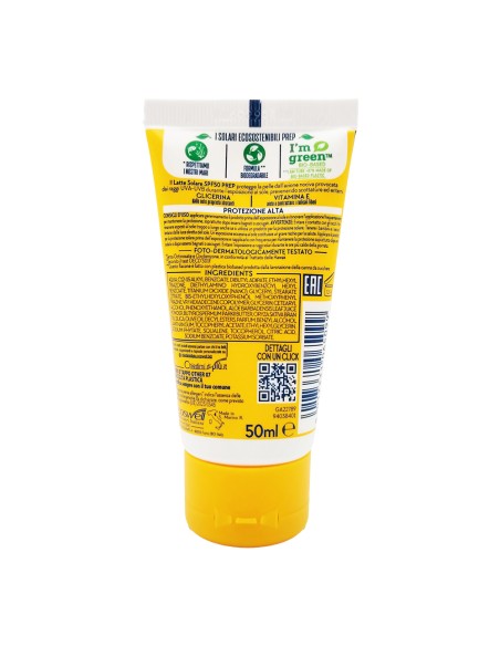 offerta Prep Dermoprotettivo Latte Solare SPF 50 Protezione Alta con Vitamina E 50 ml