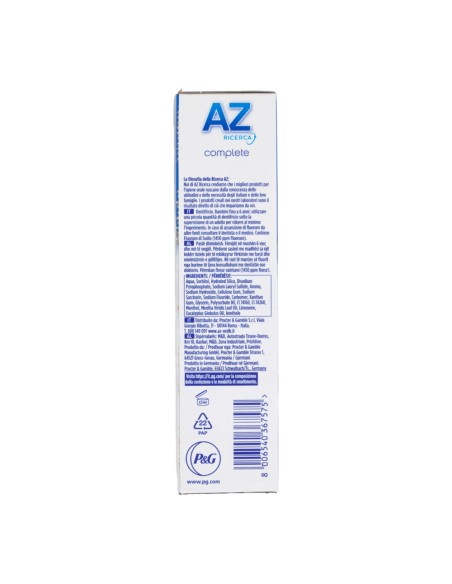 offerta Az Dentifricio Complete Plus Extra White Gusto Menta 65 ml 
