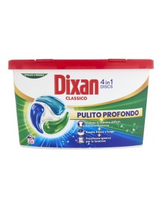Dixan Discs 4in1 Classico Detersivo Lavatrice in Capsule Pulito Profondo 21 Lavaggi