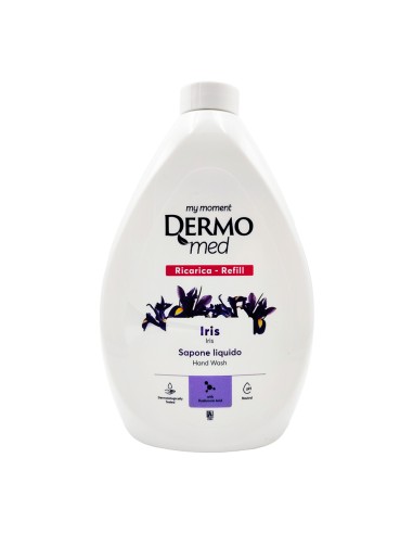 offerta Dermomed Ricarica Sapone Liquido Mani con Iris e Acido Ialuronico 1000 ml