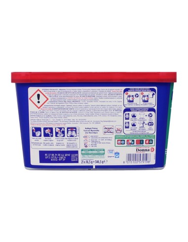 offerta Dixan Discs 4in1 Color Detersivo in Capsule Capi Colorati Pulito Profondo 21 Lavaggi