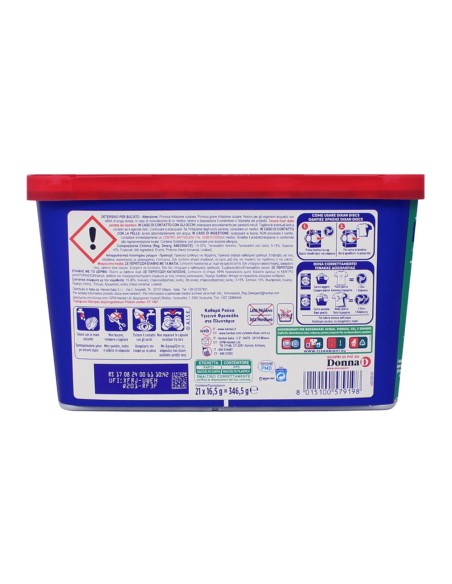 offerta Dixan Discs 4in1 Color Detersivo in Capsule Capi Colorati Pulito Profondo 21 Lavaggi