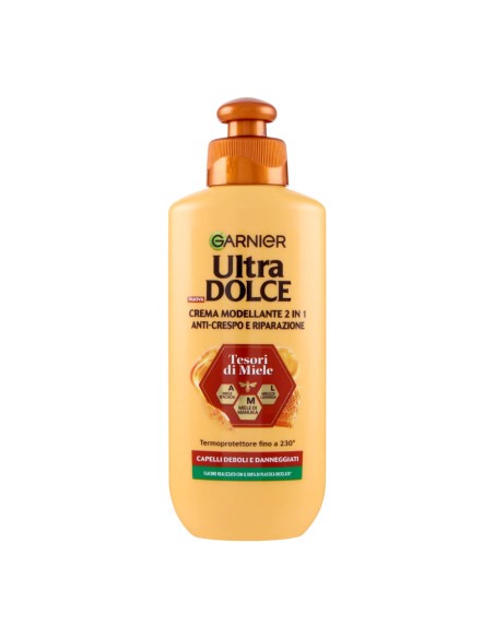 offerta Garnier Ultra Dolce Crema Modellante 2 in 1 Anti-Crespo e Riparazione 200 ml