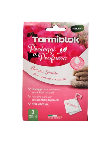 offerta Tarmiblok Proteggi e Profuma Bustine Cassetti e Armadi Fragranza Brezza Fiorita 3 Pz