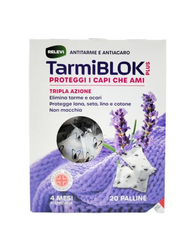 offerta Tarmiblok Plus Antitarme e Antiacaro Tripla Azione 20 Pz