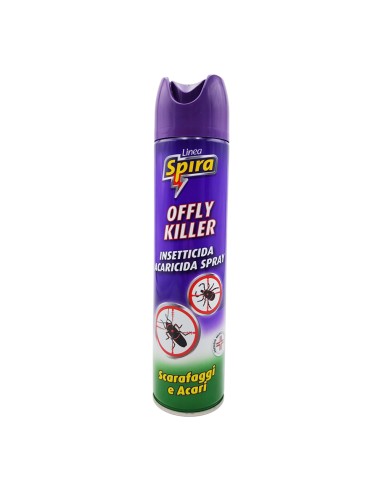 offerta Spira Offly Killer Spray Scarafaggi e Acari Uso Domestico 400 ml