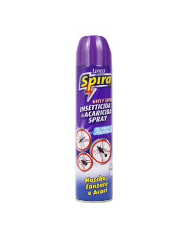 offerta Spira Offly Super Spray Mosche Zanzare e Acari al Fresco Profumo Uso Domestico 400 ml