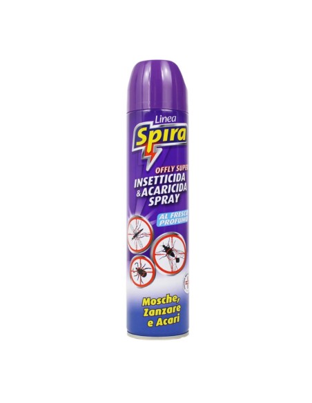 offerta Spira Offly Super Spray Mosche Zanzare e Acari al Fresco Profumo Uso Domestico 400 ml