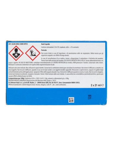 offerta Raid Liquido Elettrico Antizanzare 60 Notti 2 Diffusori e 2 Ricariche Inodore 