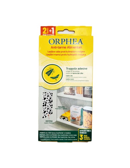 offerta Orphea Trappole Adesive Anti-Tarme Alimentari 2+1 Omaggio