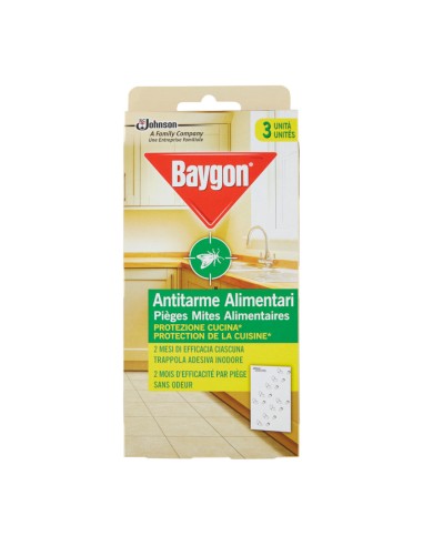 offerta Baygon Trappole Antitarme Alimentari Protezione Cucina 3 Pz