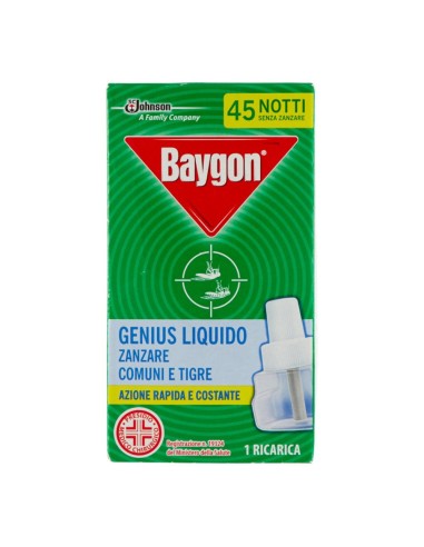 offerta Baygon Ricarica Genius Liquido Zanzare Comuni e Tigre 27 ml