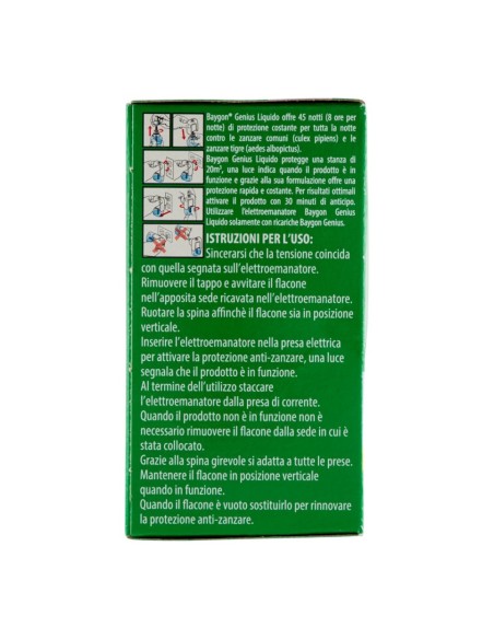 offerta Baygon Ricarica Genius Liquido Zanzare Comuni e Tigre 27 ml