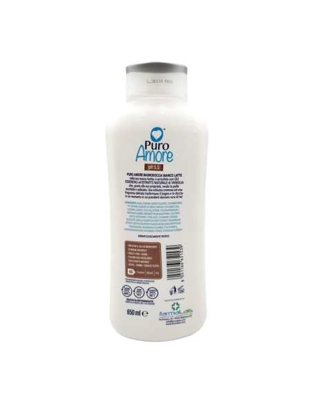 offerta Puro Amore Bagnodoccia Delicato Bianco Latte 650 ml