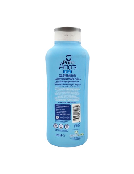 offerta Puro Amore Bagnodoccia Delicato Ginseng e Cristalli di Sale 650 ml