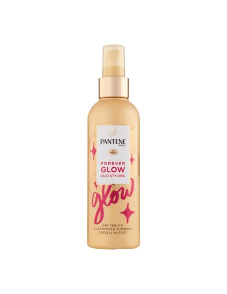 offerta Pantene Pro-V Forever Glow Olio Styling per Capelli 24H di Tenuta 200 ml